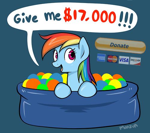 ball_pit blue_body blue_fur female feral fur hair multicolored_hair rainbow_hair scam solo moozua dashcon friendship_is_magic hasbro my_little_pony rainbow_dash_(mlp) equid equine horse mammal pony low_res source_request