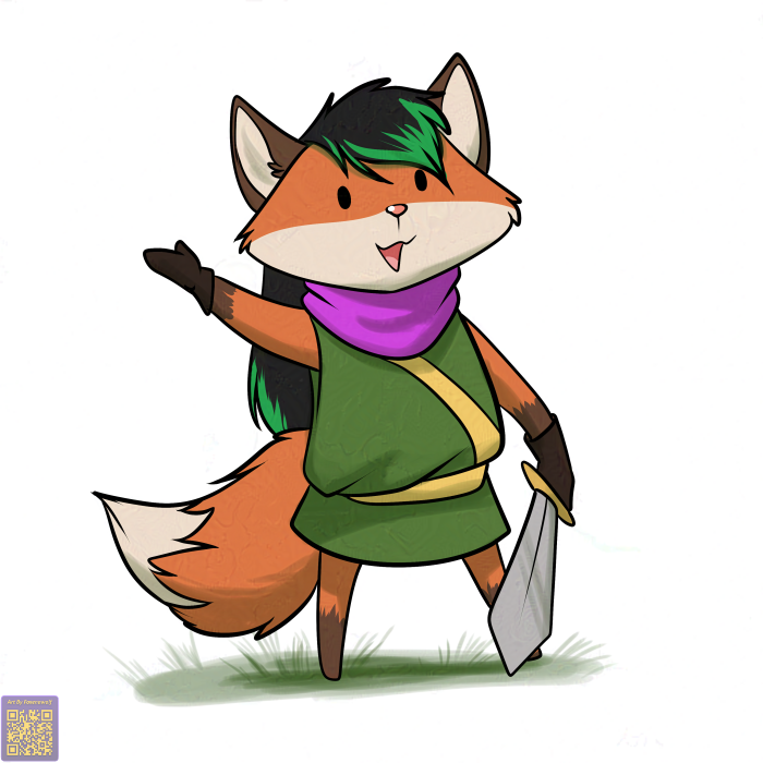 anthro clothing dipstick_tail female fur gloves gloves_(marking) green_hair hair handwear leg_markings markings melee_weapon open_mouth orange_body orange_fur pink_nose shirt simple_background socks_(marking) solo sword tail tail_markings topwear tunic weapon white_background foxenawolf tunic_(video_game) ruin_seeker socks-the-fox canid canine fox mammal red_fox true_fox 1:1