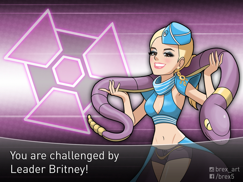 blonde_hair breasts celebrity cleavage clothed clothing ear_piercing ear_ring eyeshadow female feral hair human_focus lipstick makeup midriff navel not_furry_focus piercing purple_body purple_scales ring_piercing scales text toony brex5 britney_spears nintendo pokemon real_world britney_spears_(character) ekans generation_1_pokemon human mammal pokemon_(species) reptile scalie snake 2016 4:3 digital_media_(artwork) english_text watermark