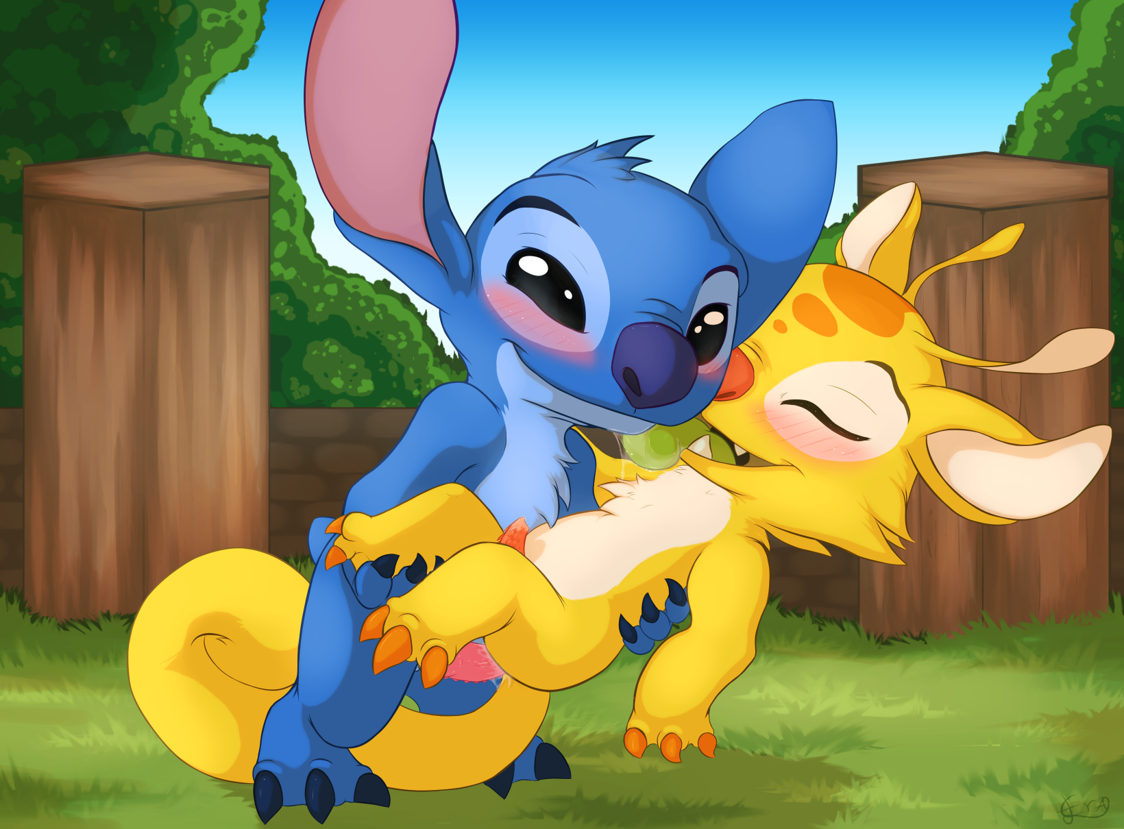 Stitch hug gif