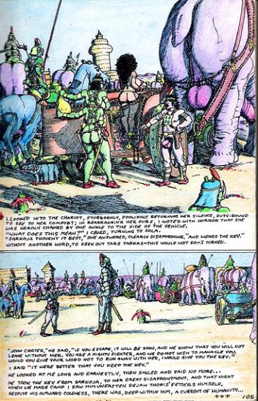 anus balls big_balls breasts erection female feral group huge_balls male melee_weapon multi_breast multi_limb nude penis pubes sword weapon edgar_rice_burroughs james_killian_spratt a_princess_of_mars dejah_thoris john_carter sola tars_tarkas woola alien green_martian human mammal comic traditional_media_(artwork)