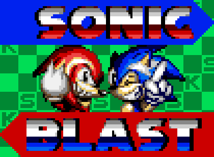 blue_quills checkered checkered_background clothing duo gamegear_console gaming gloves green_background handwear male pattern_background red_quills simple_background smile sprite_art text unknown_artist sega sonic_the_hedgehog_(series) knuckles_the_echidna sonic_the_hedgehog echidna eulipotyphlan hedgehog mammal monotreme english_text low_res source_request