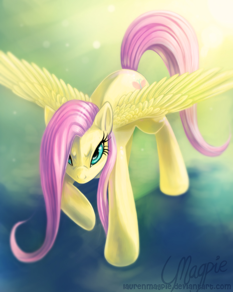 angry cutie_mark feathered_wings feathers female feral hair looking_at_viewer pink_hair quadruped solo tail wings yellow_body yellow_feathers magpie_(artist) friendship_is_magic hasbro my_little_pony mythology fluttershy_(mlp) equid equine mammal mythological_creature mythological_equine pegasus 2012 4:5