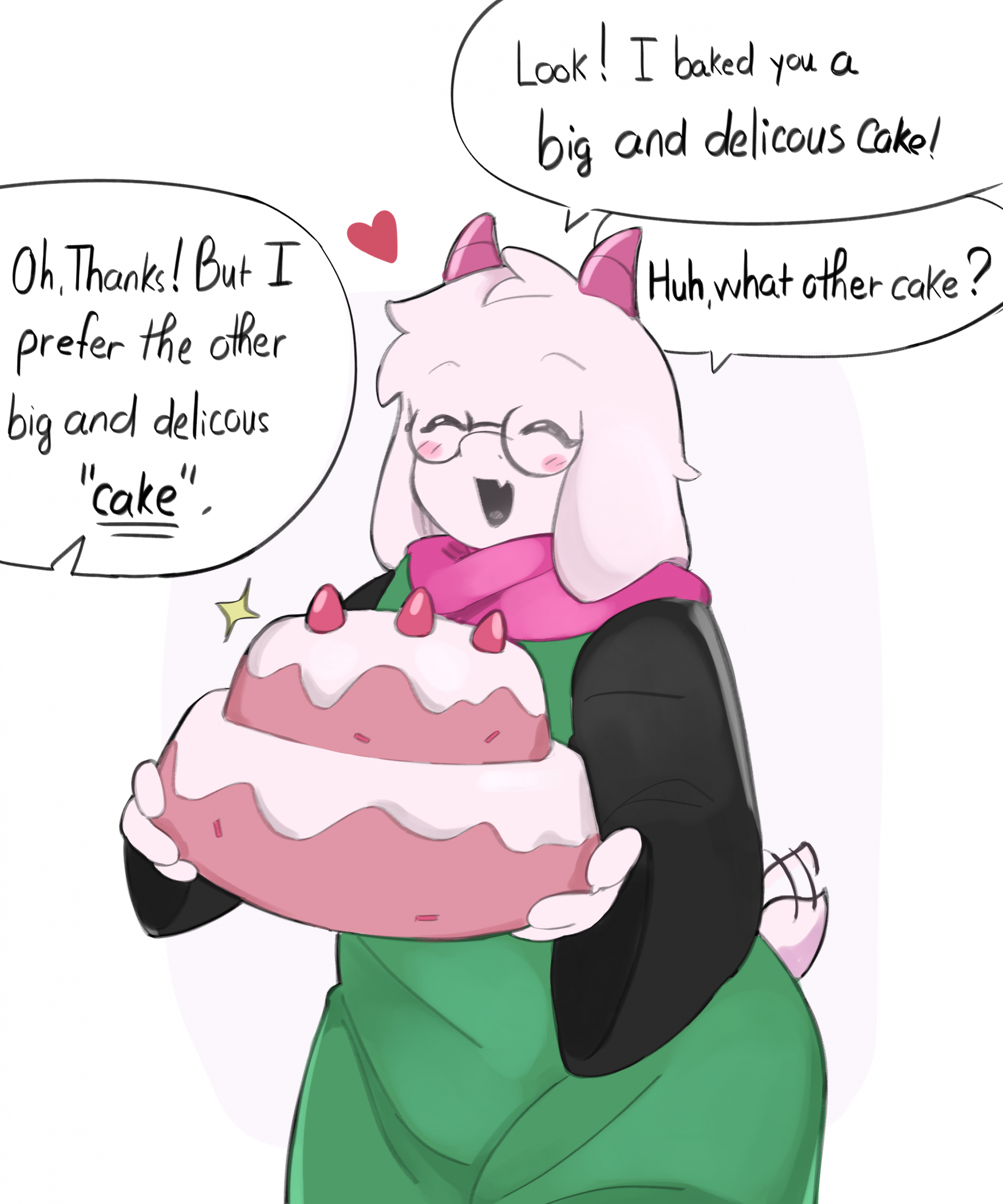 Art by thenewpassion featuring the character Ralsei from Deltarune