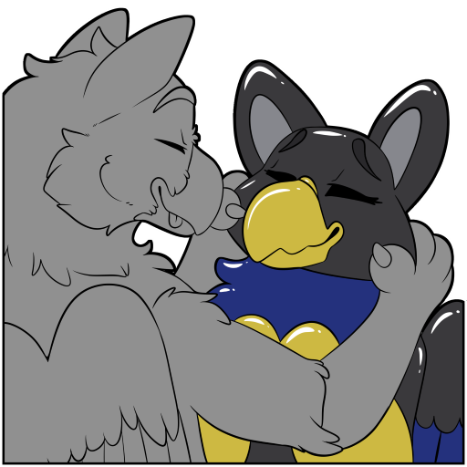 beak black_body eyes_closed feathered_wings feathers inflatable smile telegram_sticker wings symrea mythology animate_inanimate avian gryphon living_inflatable mythological_avian mythological_creature 1:1 alpha_channel