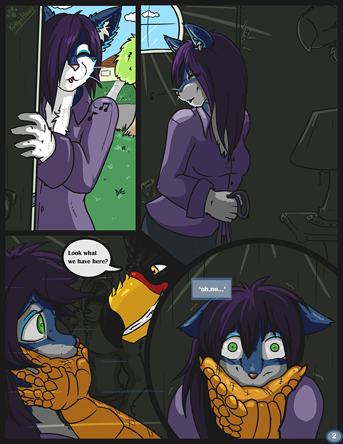 anthro dark_room female grabbed male scared slammed conditional_dnp feline_element ketchup_kitty recca_sen_li stormgryphon avian canid canine felid mammal comic