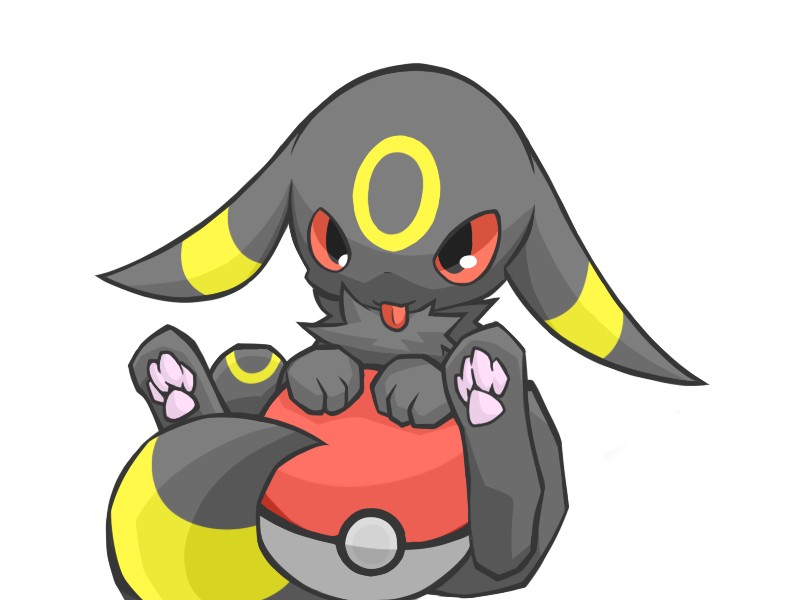 ambiguous_gender chest_tuft feral fluffy looking_at_viewer pawpads paws pokeball red_sclera sitting smile solo standard_pokeball tongue tongue_out tuft shin_(artist) nintendo pokemon eeveelution generation_2_pokemon pokemon_(species) umbreon 4:3 alpha_channel