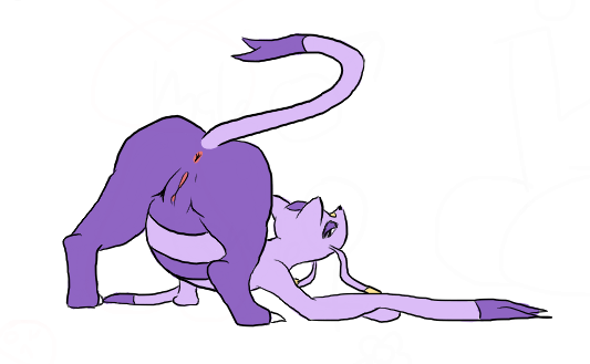 anthro anus biped butt claws dipstick_tail eyebrows female fur genitals humanoid_genitalia humanoid_pussy long_tail looking_at_viewer looking_back markings pink_anus presenting presenting_anus presenting_hindquarters presenting_pussy purple_body purple_eyebrows purple_feet purple_fur purple_tail_tip pussy simple_background solo tail tail_markings white_background white_body white_claws white_fur white_hands white_tail tediousramen nintendo pokemon generation_5_pokemon mienshao pokemon_(species) 2012