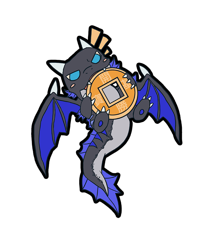 border chibi claws coin fangs frill_(anatomy) horn membrane_(anatomy) membranous_frill solo tail teeth transparent_border wings charlie_nax mythology alym aquatic_dragon dragon marine mythological_creature mythological_scalie scalie alpha_channel