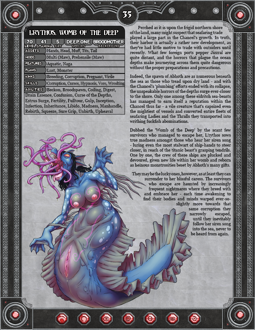 corruption female genitals profanity pussy tabletop tentacles text drjavi fapp mythology dragon eldritch_abomination fish marine monster mythological_creature mythological_scalie scalie rpg_(disambiguation) english_text