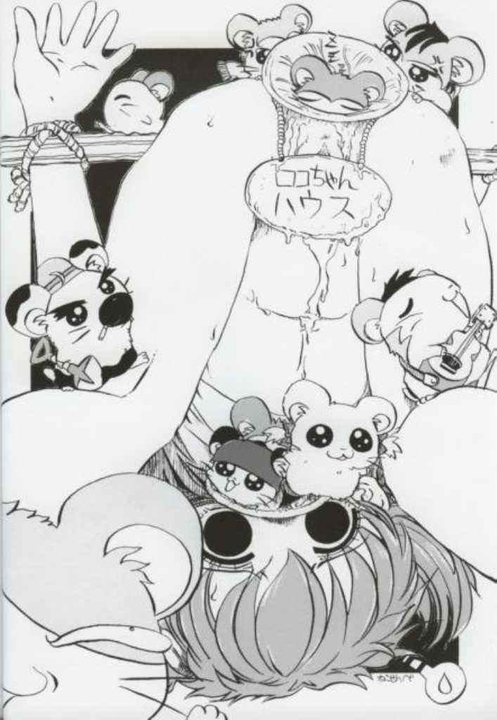 bdsm bestiality bondage bound female female_on_feral feral group human_on_feral interspecies male nude oral text unknown_artist hamtaro_(series) bijou_(hamtaro) boss_(hamtaro) cappy_(hamtaro) hamtaro jingle_(hamtaro) laura_haruna pashmina_(hamtaro) penelope_(hamtaro) sparkle_(hamtaro) cricetid hamster human mammal rodent japanese_text monochrome translation_request