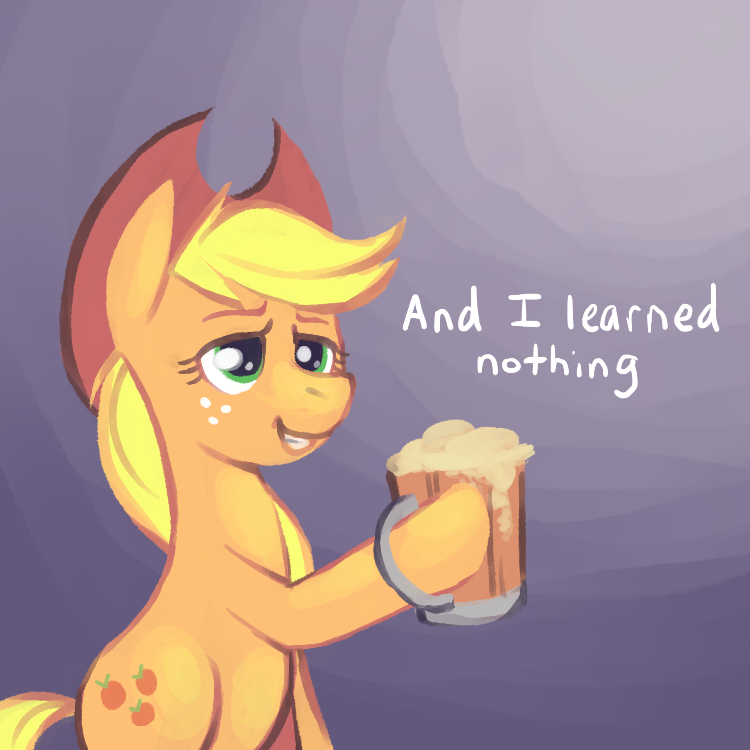 blonde_hair cider clothing container cowboy_hat cup cutie_mark female feral fur green_eyes hair hat headgear headwear holding_container holding_cup holding_object orange_body orange_fur simple_background smile solo tail text karzahnii friendship_is_magic hasbro my_little_pony applejack_(mlp) earth_pony equid equine horse mammal pony 1:1 english_text