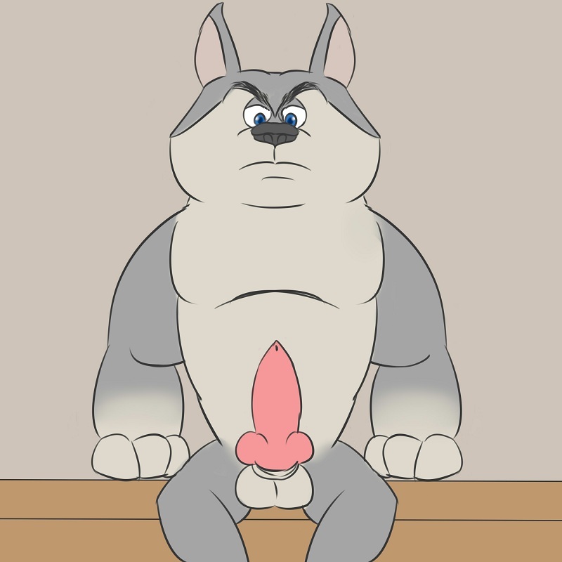 animal_genitalia animal_penis anthro anthrofied balls biped black_nose blue_body blue_eyes blue_fur canine_genitalia canine_penis erection frown fur genitals grey_body grey_fur knot male muscular muscular_anthro muscular_male nude pecs penis sheath sitting solo thevillager dreamworks madagascar_(series) north_wind the_penguins_of_madagascar agent_classified arctic_wolf canid canine canis mammal wolf 1:1 2015