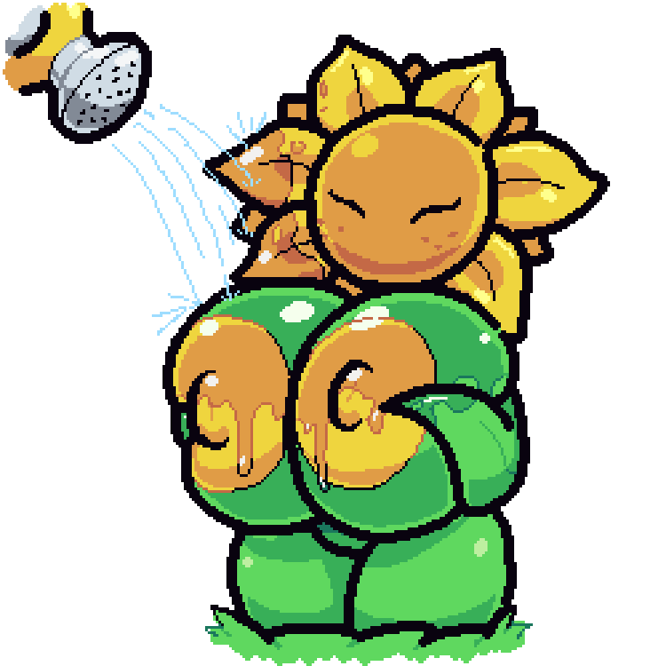 areola big_areola big_breasts big_nipples breasts eyes_closed female flower huge_areola huge_breasts huge_nipples nipples not_furry nude plant simple_background solo sunflower transparent_background water watering wet yellow_areola yellow_nipples nsfwoaf mario_bros nintendo super_mario_sunshine f.l.u.d.d. sunflower_kid elemental_creature elemental_humanoid flora_fauna flower_creature flower_humanoid humanoid plant_humanoid 1:1 alpha_channel digital_media_(artwork) pixel_(artwork)