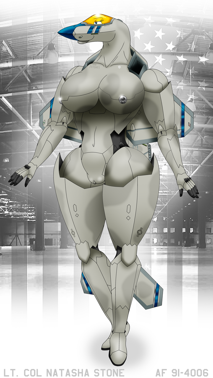 5_fingers aircraft anthro big_breasts breasts female fingers genitals machine nipples non-mammal_nipples pussy solo standing vehicle whitetail-designs aircraft_humanoid living_aircraft living_machine living_vehicle 9:16 hi_res