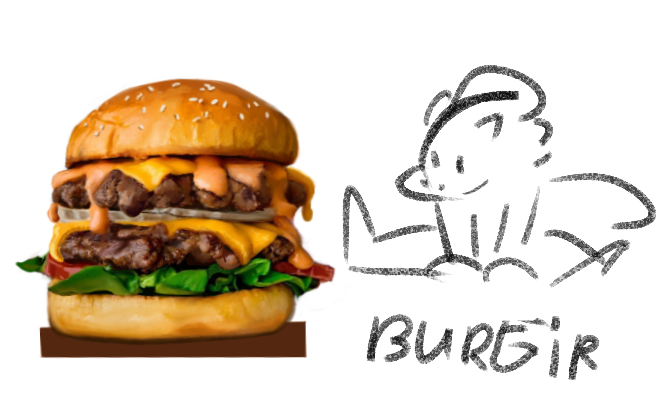 bread burger cheese dairy_products food hamburger_bun hamburger_patty lettuce looking_at_object male meat plant sauce sesame_seeds sitting solo text vegetable dumliz maliborg lizetor kobold scalie comment_chain english_text meme sketch