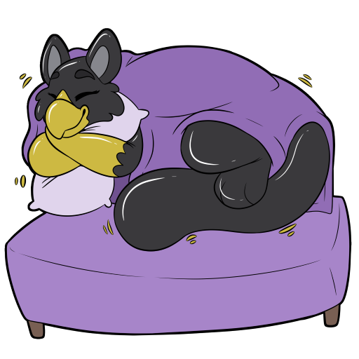 beak bed black_body eyes_closed furniture inflatable solo telegram_sticker toony symrea mythology animate_inanimate avian gryphon living_inflatable mythological_avian mythological_creature 1:1 alpha_channel