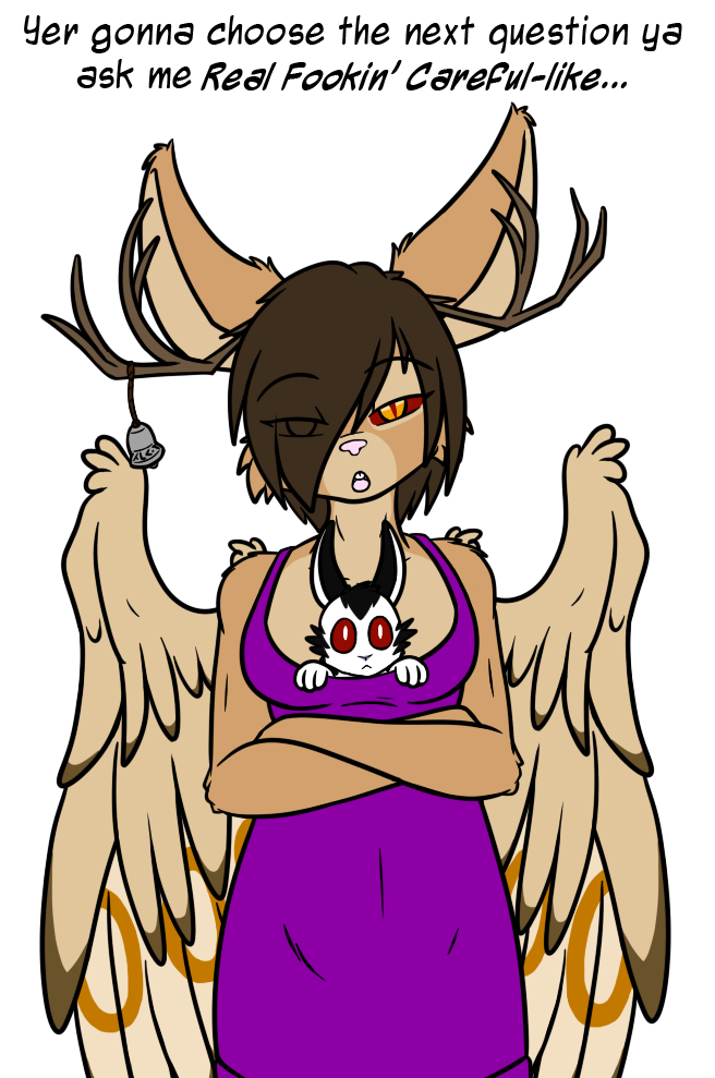 anthro antlers bell black_body black_ears black_fur breasts brown_antlers brown_body brown_ears brown_fur brown_hair brown_wings buckteeth clothed clothing crossed_arms dress duo female fur hair hair_over_eyes half-closed_eyes horn long_ears looking_at_viewer male multicolored_body multicolored_fur multicolored_wings narrowed_eyes pink_nose purple_clothing purple_dress red_sclera standing string teeth text tongue two_tone_body two_tone_fur white_body white_eyes white_fur white_nose wings yellow_eyes lapseph bunnicula_(series) lagomorph leporid mammal rabbit vampire wolpertinger 2024 digital_media_(artwork) english_text