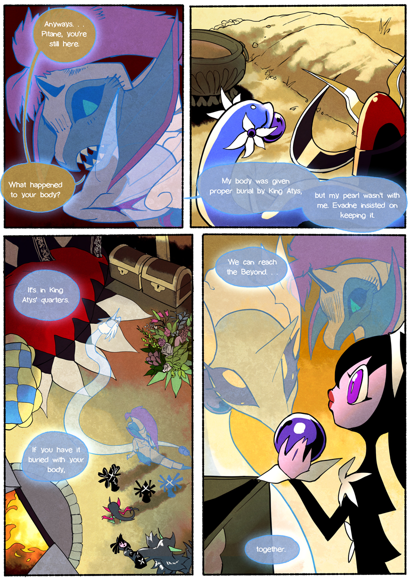 ambiguous_gender bedroom blue_eyes claws dialogue duo female fireplace green_body group hair long_hair male open_mouth simple_background size_difference speech_bubble standing teeth text white_text grimart mythology nintendo pokemon atys evadne_(grimart) hailey_(grimart) oracle_(grimart) pitane_(grimart) prometheus_(grimart) dragon dragonair dratini generation_1_pokemon generation_5_pokemon generation_8_pokemon generation_9_pokemon ghost gothitelle grimmsnarl haxorus humanoid kingambit morgrem mythological_creature mythological_scalie pokemon_(species) scalie spirit troll_(mythology) comic digital_media_(artwork) english_text