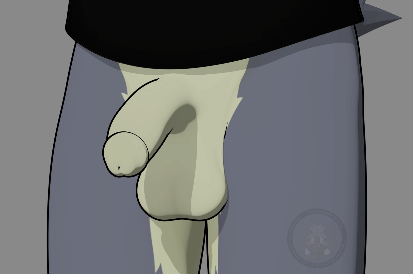 anthro balls black_clothing black_shirt black_topwear bottomless bouncing_penis circumcised clothed clothing countershade_crotch countershade_legs countershading faceless_anthro faceless_character faceless_male flaccid fur furniture genital_focus genitals glans grey_background half-erect humanoid_genitalia humanoid_penis male penis penis_focus shirt simple_background solo swinging_penis table tank_top topwear white_balls white_body white_countershading white_fur white_glans white_penis vrart1 morenatsu kouya_(morenatsu) canid canine canis domestic_dog husky mammal nordic_sled_dog spitz 2017 3d_(artwork) 3d_animation animated digital_media_(artwork) hi_res loop short_playtime turntable_(animation)