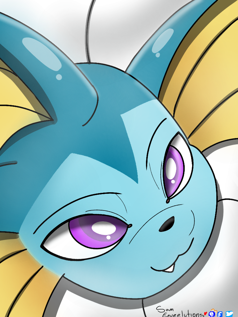 feral male solo sam_eeveelutions nintendo oversexed_eeveelutions pokemon fan_character karma_(kuroodod) eeveelution generation_1_pokemon pokemon_(species) vaporeon 3:4