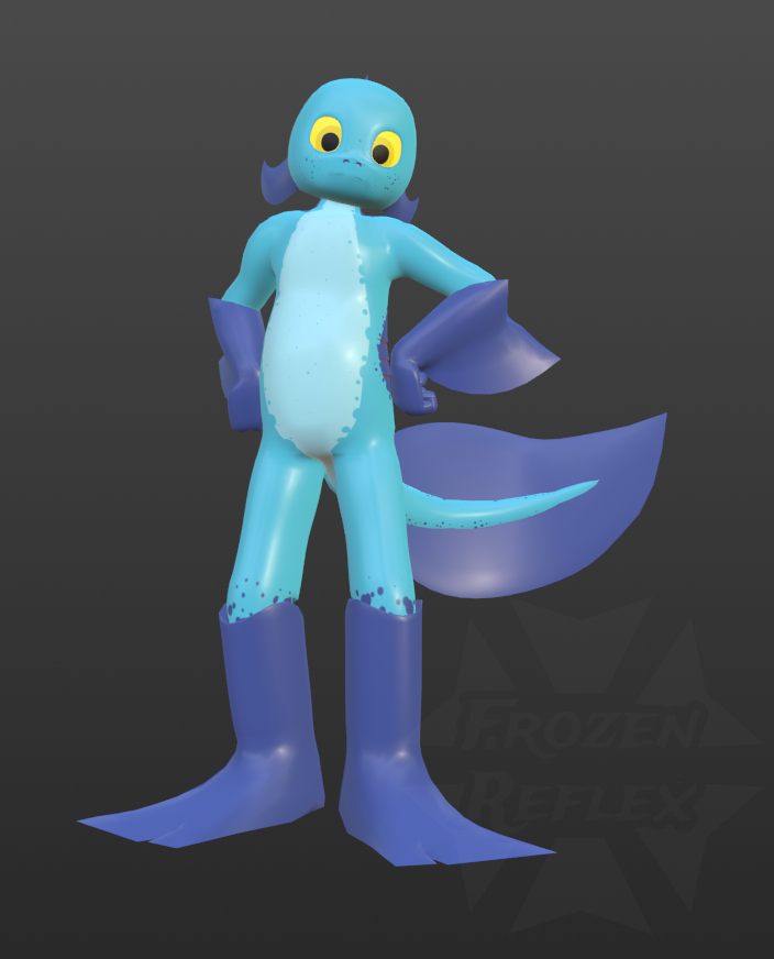 anthro arm_fins ear_fins fin freckles gills head_fin male nude solo tail torso_gills conditional_dnp frozenreflex fishy_(frozenreflex) fish marine 3d_(artwork) digital_media_(artwork) watermark