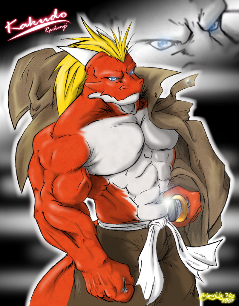 abs anthro belt biceps big_muscles biped blue_eyes bottomwear claws clothed clothing fangs glowing glowing_eyes horn huge_muscles jacket male melee_weapon muscular muscular_anthro muscular_male pants pecs robe solo standing sword tail teeth topless topwear vein weapon timberwolfmax mythology dragon mythological_creature mythological_scalie scalie