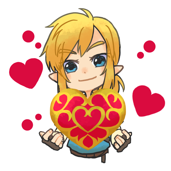 blonde_hair blue_eyes clothing hair heart_container humanoid_pointy_ears light_body light_skin looking_at_viewer male not_furry pointy_ears smile solo 37_qwerty nintendo the_legend_of_zelda link humanoid hylian 1:1