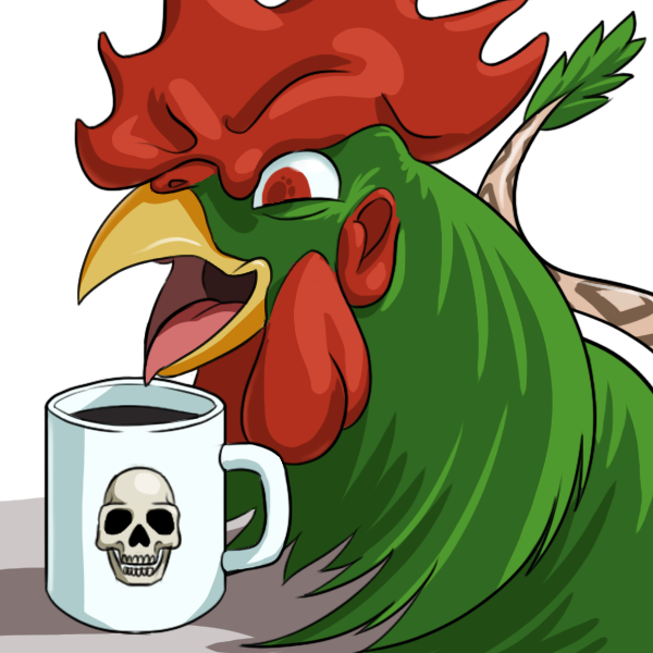 ambiguous_gender beak bone container cup feral green_body open_mouth orange_beak pink_tongue red_eyes skull solo tail tongue moisteaglevent good_mythical_morning mythical_entertainment mythology belvedere_(gmm) avian bird chicken dragon galliform gallus_(genus) hybrid mythological_creature mythological_scalie phasianid scalie 1:1 alpha_channel shaded