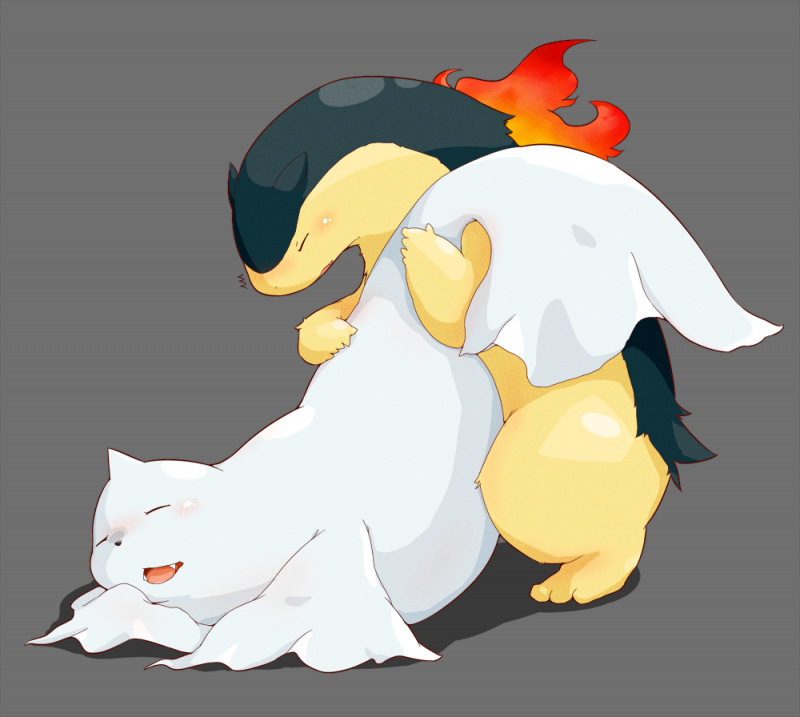 all_fours doggystyle duo eyes_closed fangs female feral fin fire from_behind_position male male/female open_mouth sex shadow simple_background tail_grapple teeth kinoko nintendo pokemon dewgong generation_1_pokemon generation_2_pokemon pokemon_(species) typhlosion shaded