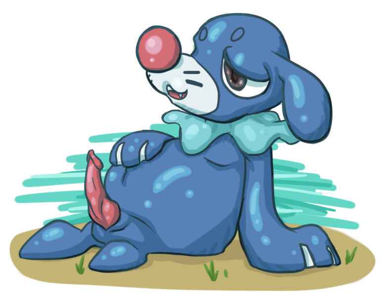 animal_genitalia cute_fangs erection fangs feral genital_slit genitals knot male open_mouth penis reclining slightly_chubby solo teeth epistaxiophilia nintendo pokemon generation_7_pokemon mammal marine pinniped pokemon_(species) popplio 2016