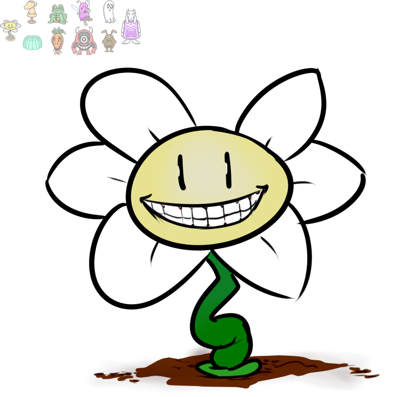 ambiguous_gender anthro dirt female flower fur looking_at_viewer male plant simple_background smile solo teeth vertical_bar_eyes white_background white_body white_fur unknown_artist undertale undertale_(series) flowey_the_flower loox mad_dummy migosp moldsmal napstablook toriel vegetoid whimsun boss_monster_(undertale) bovid caprine elemental_creature flora_fauna flower_creature froggit mammal 1:1 digital_media_(artwork)