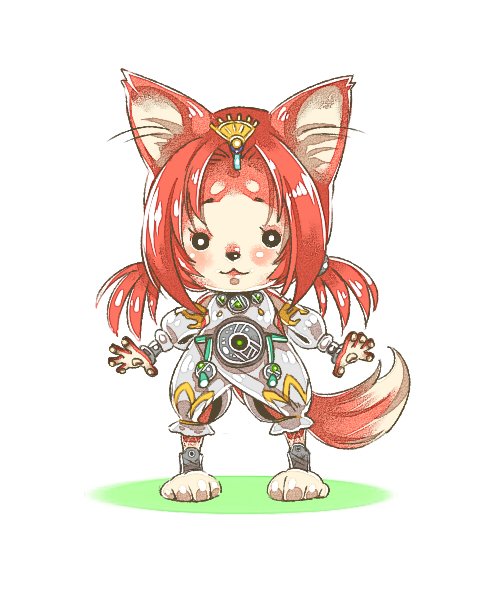 anthro clothing crown dipstick_tail female fur hair headgear markings owo red_body red_fur red_hair simple_background solo tail tail_markings tiara white_clothing white_eyes white_tail_tip saikin_san_(artist) koei_tecmo warriors_(game_series) warriors_all-stars tamaki_(warriors) canid canine fox mammal 2017 5:6