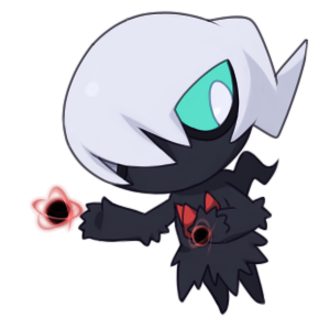 5_fingers ambiguous_gender black_body blue_eyes chibi energy fingers hair hair_over_eye looking_aside not_furry one_eye_obstructed pupils simple_background solo transparent_background white_hair white_pupils zaikudo nintendo pokemon darkrai generation_4_pokemon humanoid legendary_pokemon pokemon_(species) 1:1 alpha_channel low_res