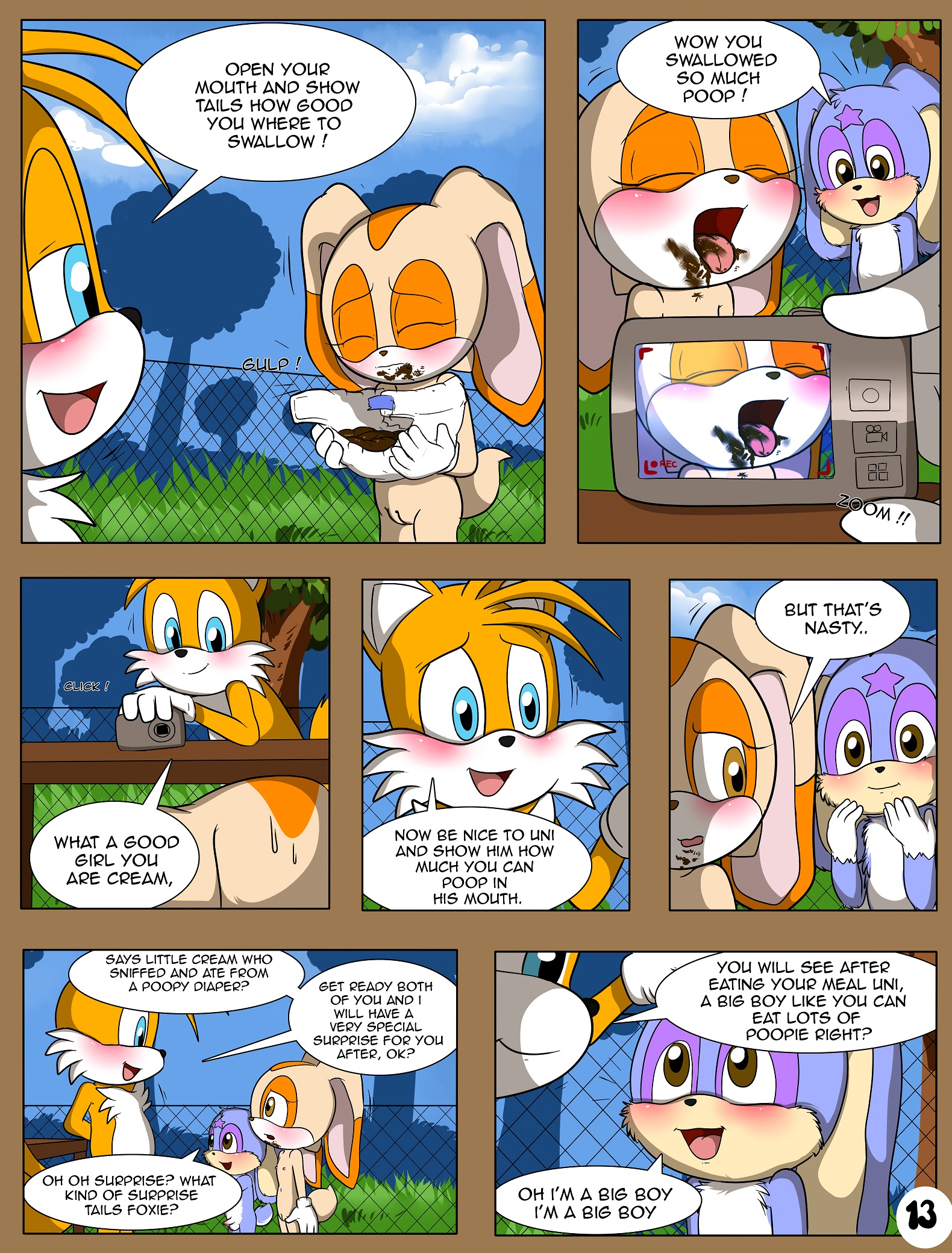 Two babies one fox комикс. Tails rapes and shits on Cream комикс. Two Babies one Fox Sonic комикс. Cream the Rabbit diaper Comics.