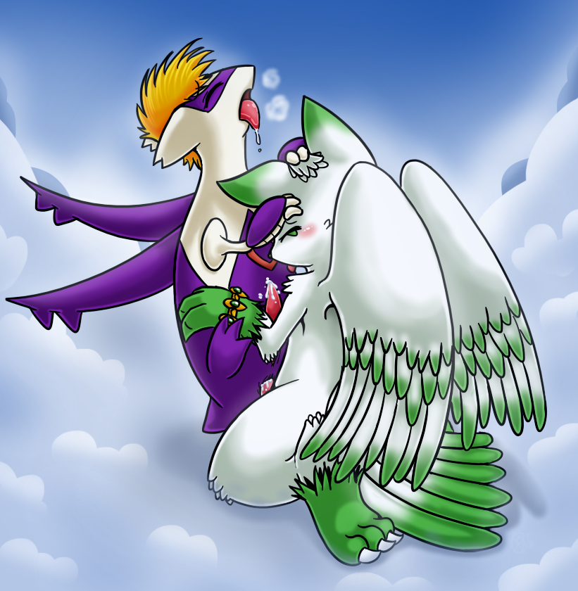 anal anthro breath duo erection feathered_wings feathers genitals interspecies male male/male male_penetrated male_penetrating male_penetrating_male outside penetration penis purple_body purple_skin sex wings vavacung nintendo pokemon fan_character pierre_(spongepierre) sereos_(character) canid canine fox generation_3_pokemon latios legendary_pokemon mammal pokemon_(species) scalie digital_media_(artwork)