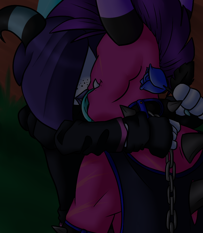 chain duo female flower kissing male not_furry plant rose_(flower) renee-moonveil sega sonic_the_hedgehog_(series) the_deadly_six zazz zor humanoid zeti 2014