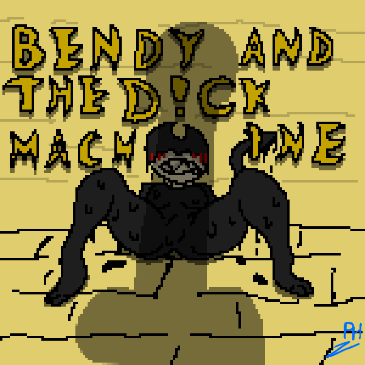 against_surface against_wall anthro black_body blush blush_lines crossgender curvy_figure female imminent_sex ink lying melting on_back parody penis_shadow sharp_teeth spread_legs spreading teeth text pixelh bendy_and_the_ink_machine bendy_the_dancing_demon 1:1