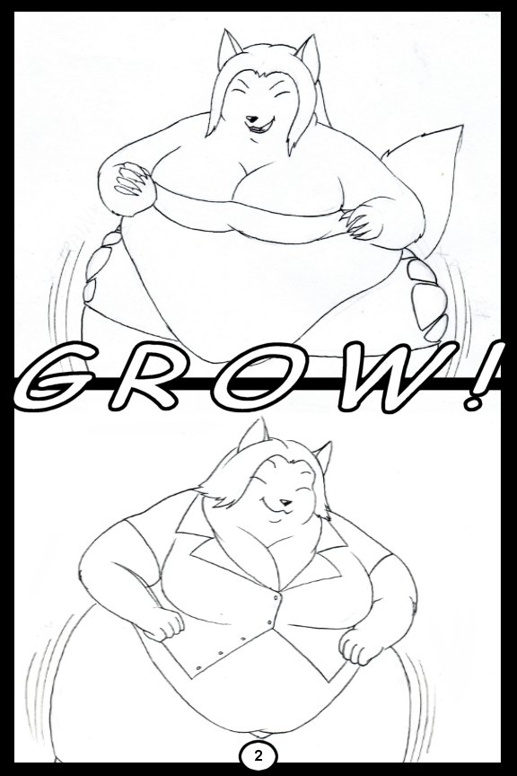 anthro exposed_belly female overweight solo rickydemont li_(rickydemont) ti_(rickydemont) canid canine fox mammal 2:3 monochrome