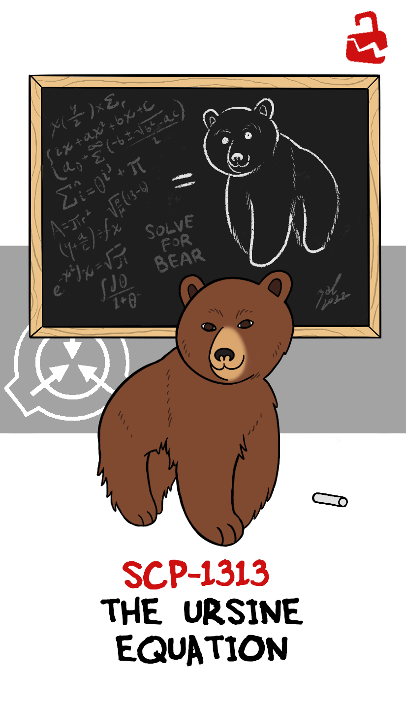 3_toes :3 black_nose black_text broken_lock_symbol brown_body brown_eyes brown_fur chalk chalkboard countershade_snout countershading equation feet female feral front_view fur grey_text lock_symbol logo looking_at_viewer math mouth_closed pi_(symbol) quadruped red_lock_symbol red_text round_ears scp-1313 simple_background snout solo standing text three-quarter_view toes white_background zal-cryptid scp_foundation bear brown_bear grizzly_bear mammal ursine 2022 artist_name colored dated digital_drawing_(artwork) digital_media_(artwork) english_text full-length_portrait hi_res portrait signature female_(lore)