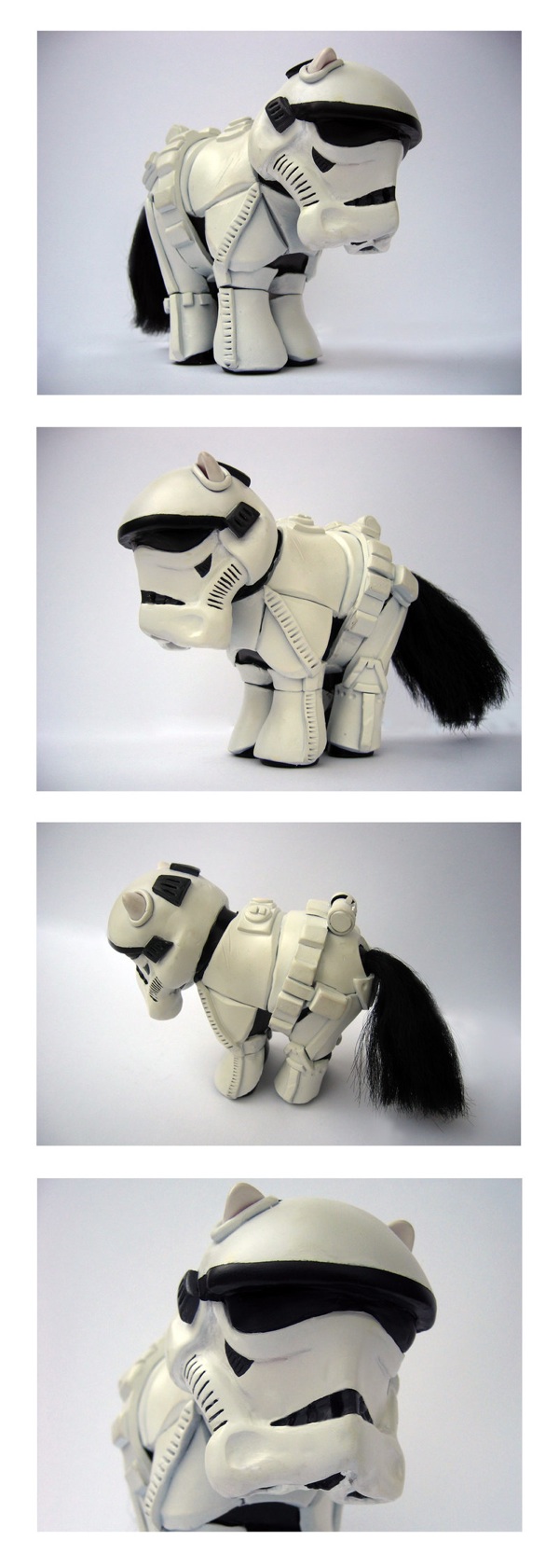 ambiguous_gender armor feral feral_armor feralized figurine full_armor furgonomics multiple_angles real solo unknown_artist star_wars stormtrooper equid equine horse mammal hi_res