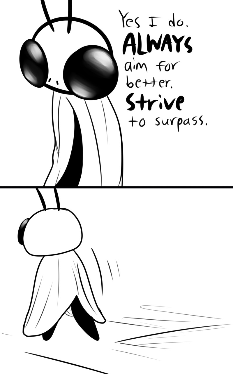 2_panel_comic ambiguous_gender antennae_(anatomy) biped black_body black_eyes black_text cloak clothing dialogue motion_lines simple_background solo standing text walking white_background skeletorskeletonized hollow_knight team_cherry sly_(hollow_knight) arthropod 2020 5:8 comic english_text hi_res male_(lore)