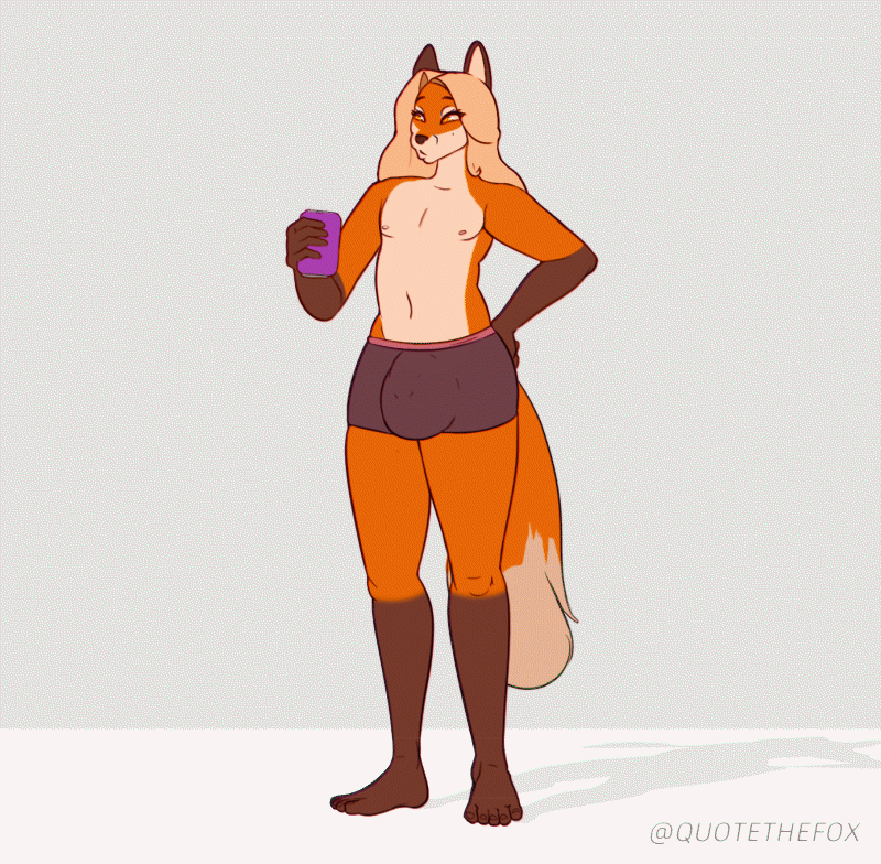 anthro balls balls_expansion beverage_can big_balls big_penis blonde_hair bodily_fluids bulge_expansion butt butt_expansion can clothing container dipstick_tail drinking expansion feet femboy flaccid foreskin genital_expansion genital_fluids genitals gloves_(marking) hair half-closed_eyes hip_expansion holding_can holding_container holding_object huge_balls huge_penis humanoid_feet hyper hyper_balls hyper_genitalia hyper_penis leg_markings male markings narrowed_eyes partially_retracted_foreskin penis penis_expansion plantigrade precum socks_(marking) solo tail tail_markings thick_thighs thigh_expansion torn_clothing underwear wide_hips quotefox marilyn_(quotefox) canid canine fox mammal 2023 animated short_playtime