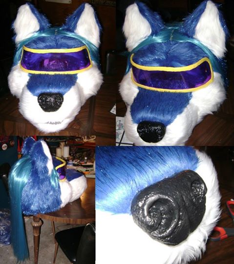 anthro clothing costume fur fursuit hand_painted hand_sewn male real sculpted_teeth sculpted_visor solo suit visor alin_raven canid canine canis mammal wolf grandfathered_content