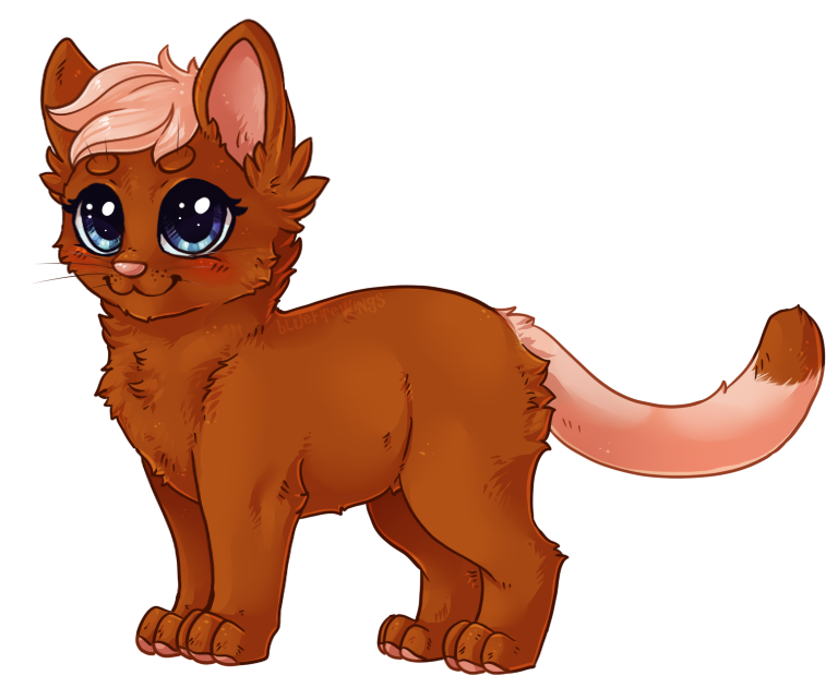 ambiguous_gender blush brown_body brown_fur circle_eyebrows eyebrows feral fur head_tuft markings paws quadruped smile solo tail tail_markings tuft bluefirewings hasbro littlest_pet_shop lps_1170 domestic_cat felid feline felis mammal alpha_channel