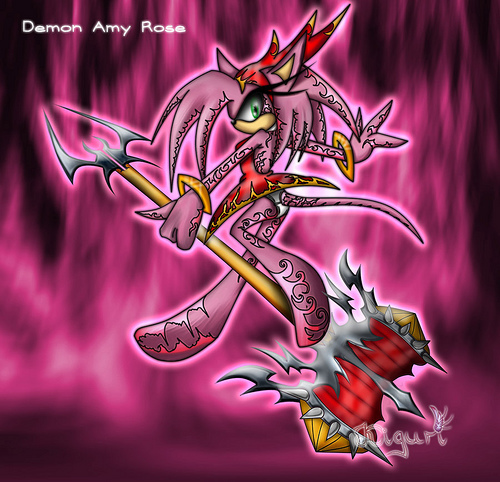 anthro bracelet female hammer holding_object holding_weapon jewelry looking_at_viewer looking_back markings melee_weapon piko_piko_hammer pink_background pose simple_background solo tail thick_calves thin_thighs tools weapon kiguri sega sonic_the_hedgehog_(series) amy_rose demon eulipotyphlan hedgehog mammal low_res pink_theme