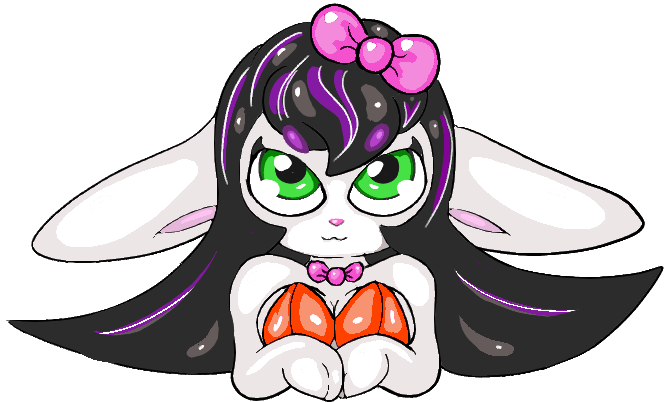 accessory anthro big_ears big_eyes black_hair bow_ribbon clothing female glistening glistening_eyes green_eyes hair hair_accessory hair_bow hair_ribbon leotard neck_bow red_clothing ribbons shinny_skin white_body smurli fifi_(smurli) lagomorph leporid mammal rabbit alpha_channel