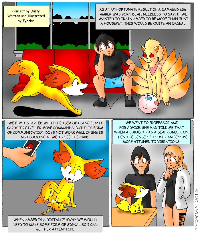 deaf disability female feral male multi_tail tail text tydrian nintendo pokemon canid canine fennekin generation_1_pokemon generation_6_pokemon human mammal ninetales pikachu pokemon_(species) comic english_text