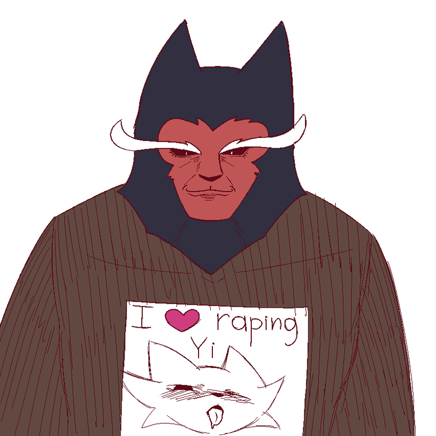 ahegao anthro black_sclera blushing_profusely brown_clothing brown_robe closed_smile clothing dark_humor eyebrows fur heart_symbol holding_object holding_sign long_eyebrows looking_pleasured male mouth_closed no_pupils one_eye_closed proud pupils red_body red_skin robe sadism shaming shirt sign simple_background slit_pupils smile smug solo thick_eyebrows tongue tongue_out topwear white_background white_body white_fur white_pupils 4chan_anon anonymous_artist nine_sols red_candle_games jiequan_(nine_sols) yi_(nine_sols) felid feline mammal solarian 1:1 digital_drawing_(artwork) digital_media_(artwork) picture_in_picture