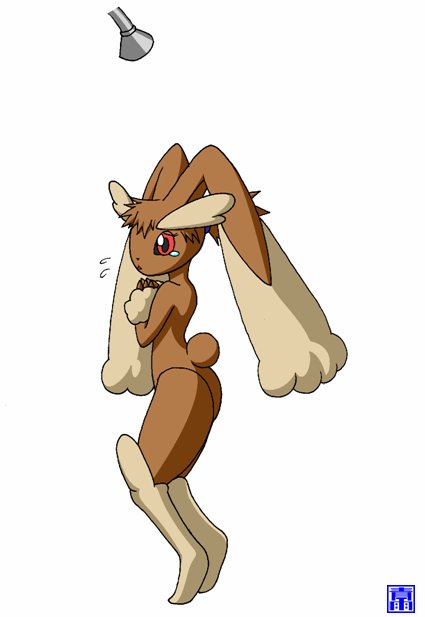 after_transformation anthro brown_body brown_fur butt female fur gym_leader scared shower simple_background solo tan_body tan_fur white_background omoi nintendo pokemon misty_(pokemon) pokemon_trainer generation_4_pokemon lopunny pokemon_(species)